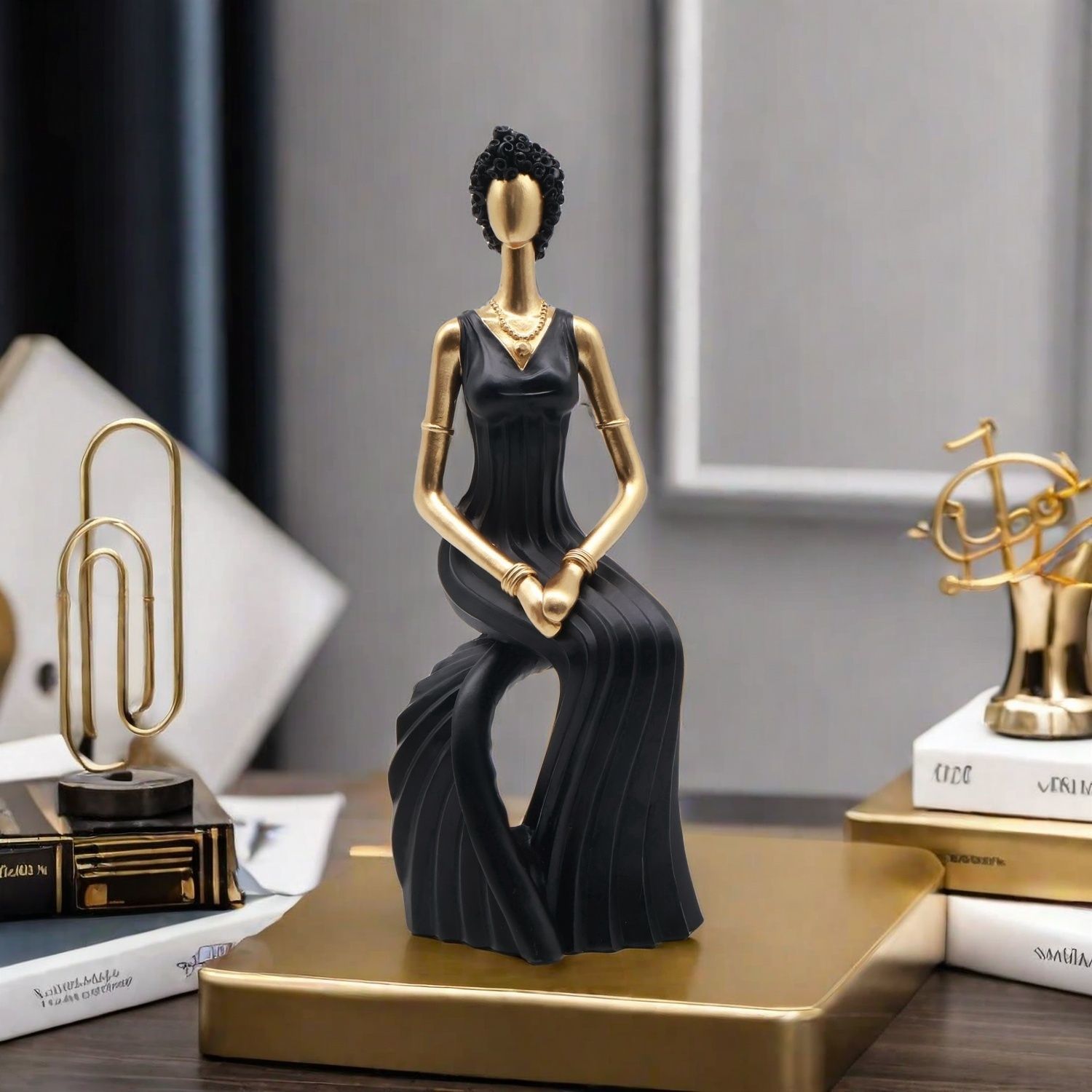 装飾樹脂彫刻 北欧風装飾彫刻 リビングルーム用置物 ホームア - Resin Art Wedding Gift のレビューと価格