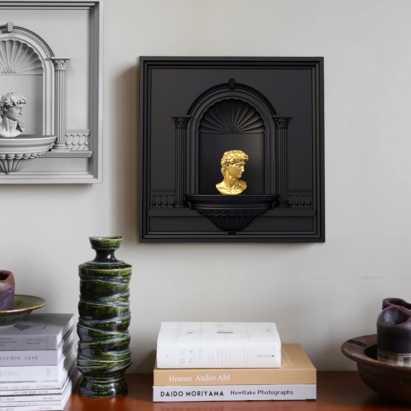 ‌ フランスのヴィンテージウォールアート、石膏の壁彫刻、静音 - Resin Art Clock のレビューと価格