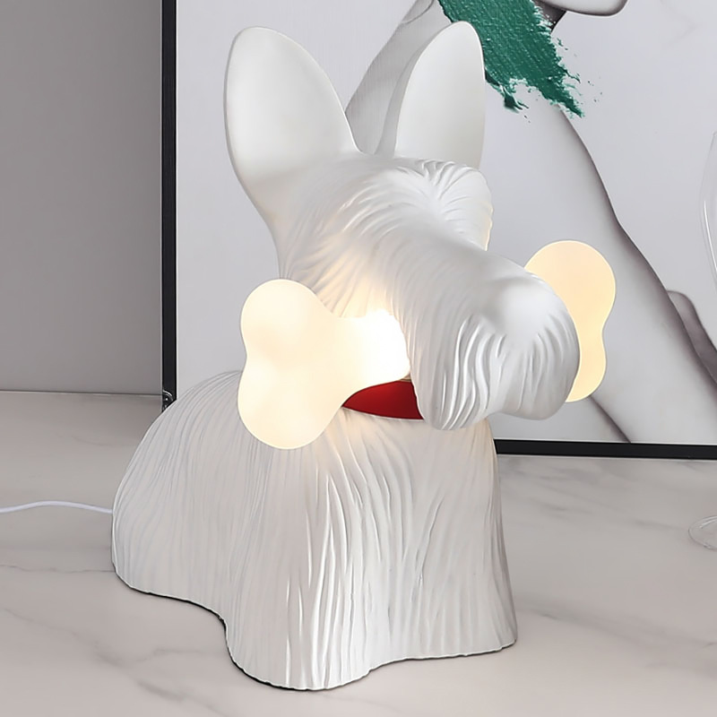 LEDベッドサイドランプ,北欧の犬の形をしたベッドサイドラン - Resin Art On Floor のレビューと価格