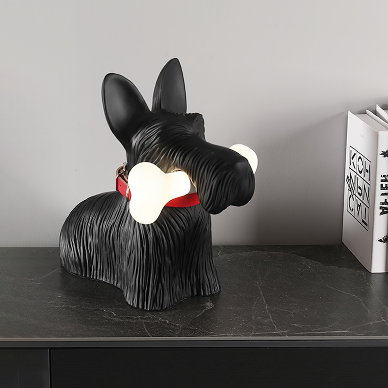 LEDベッドサイドランプ,北欧の犬の形をしたベッドサイドラン - Resin Art On Floor のレビューと価格