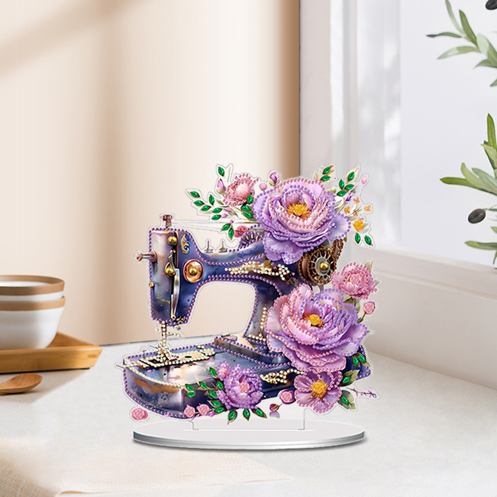 両面特殊形状フラワー型ミシンデスクトップダイヤモンドアートキ - Resin Art Machine のレビューと価格