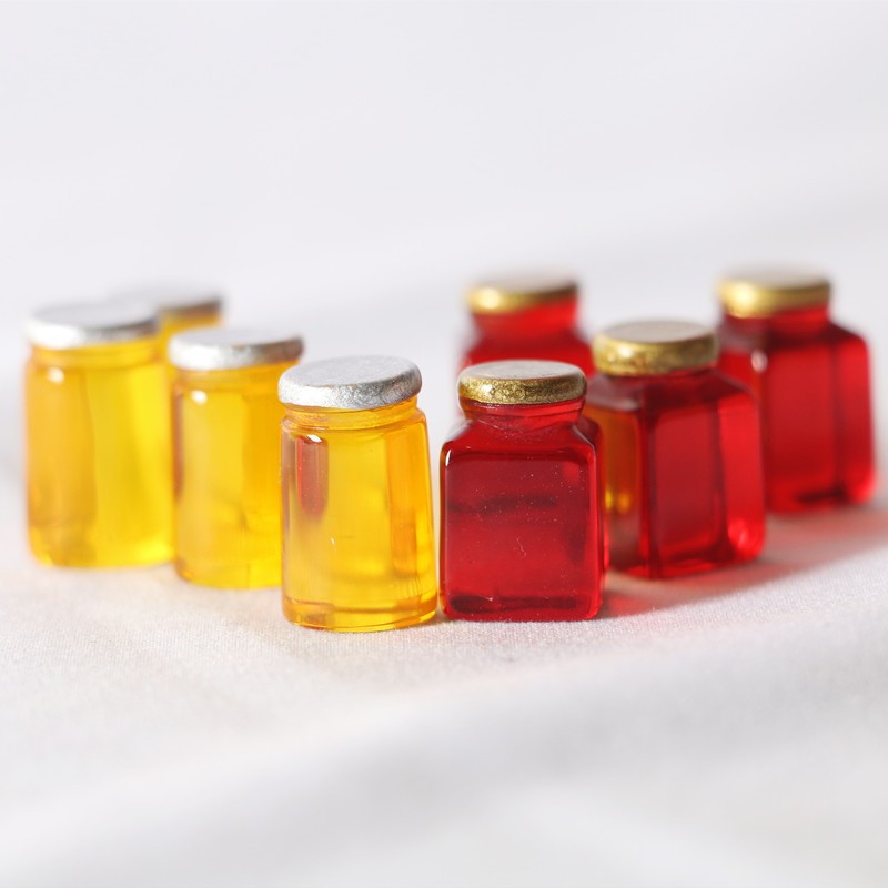 10 個シミュレーションイチゴジャム樹脂ボトルモデルハウス装 - Resin Art Bottle のレビューと価格
