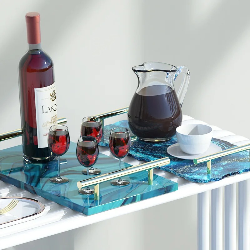 トレイエポキシ樹脂シリコンモールドDIY大型長方形ティープレ - Resin Art Workshop のレビューと価格
