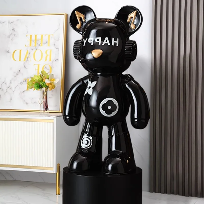 トレンディなモダンDJバックパックベア、床置き大型オーナメン - Resin Art Furniture のレビューと価格