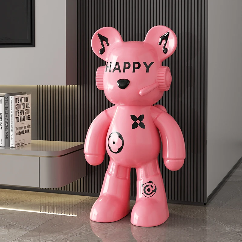 トレンディなモダンDJバックパックベア、床置き大型オーナメン - Resin Art Furniture のレビューと価格