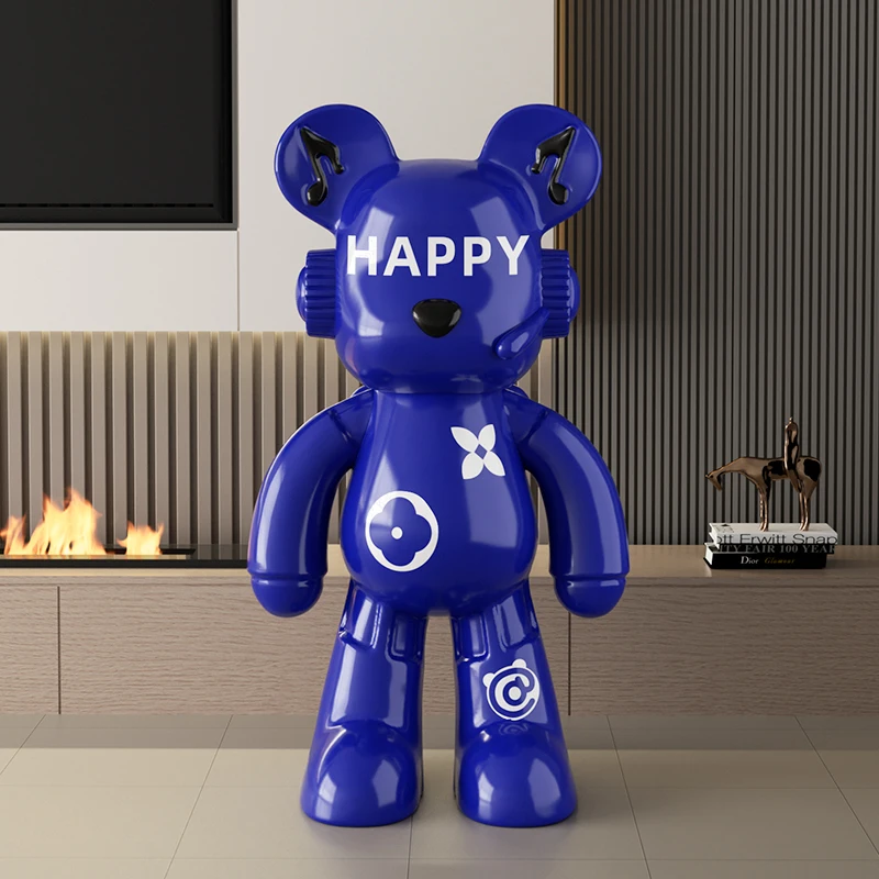 トレンディなモダンDJバックパックベア、床置き大型オーナメン - Resin Art Furniture のレビューと価格