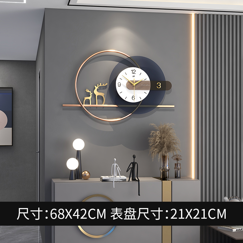モダンな金属製の壁掛け時計リビングルームの家具アート壁時計ク - Resin Art Clock のレビューと価格
