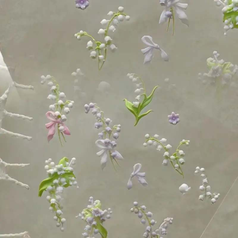 花シリーズ 3D カーブネイルモールド スズラン 蓮の花 D - Resin Art Template のレビューと価格