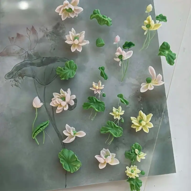 花シリーズ 3D カーブネイルモールド スズラン 蓮の花 D - Resin Art Template のレビューと価格